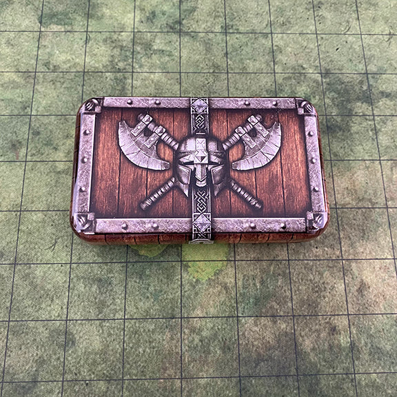 Dwarven Chest Metal Travel Dice Case
