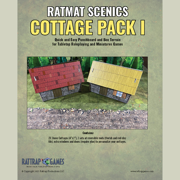 RatMat Scenics: Village Cottages I (Set of 2)